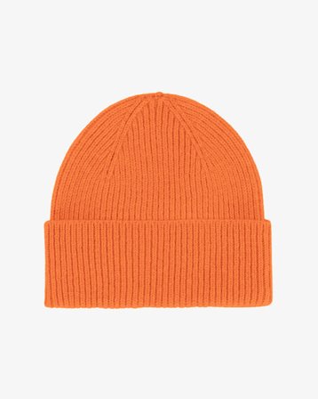 Merino Wool Beanie - Burned Orange - Male - One Size