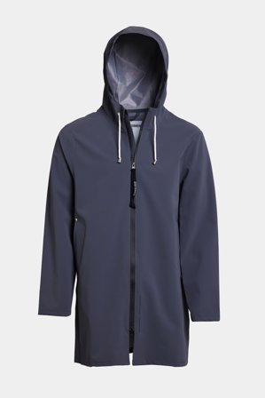 Stockholm Lightweight Zip Matte Raincoat Metal