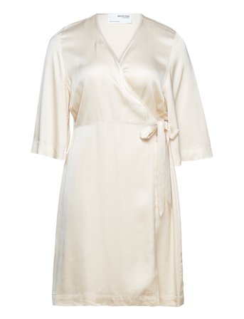 Selected | Slffranziska 3/4 Short Satin Wrap Cur | 46