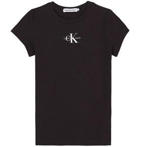 Kids - Calvin Klein Jeans Branded T-Shirt Black 10 Years - Tops - 10 years - Black - Mädchen
