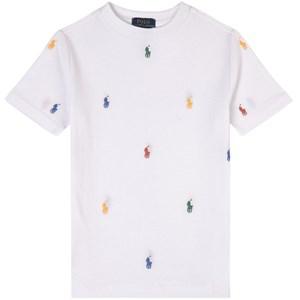 Kids - Ralph Lauren White Multi Branded T-Shirt 6-7 Years - Tops - 6-7 years - White