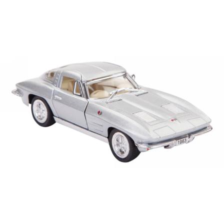 Robetoy Bilar Cars 13cm 61207 Metall 1:36 Corvette Silver Sting