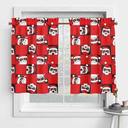 Jul 1/2 St Dekor Stång Fickdraperier Valance Kort Panel