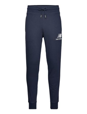 Nb Essentials Stacked Logo Sweatpant Joggebukser Pysjbukser Blå New Balance