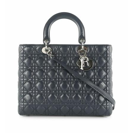Dior Vintage, Pre-owned Handbag Zwart, Dames, Maat:ONE Size,leer