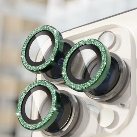 3 st Glitter Kameralinsskydd kompatibla med Iphone 15 14 13 11 Pro Max Plus På Iphone 12 13 11 Pro Max Lins Härdat Glas