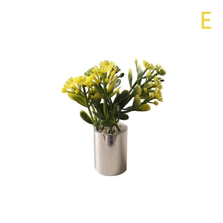 1:12 Dukkehus Miniature Potted Green Leaves Pot Bonsai Garden