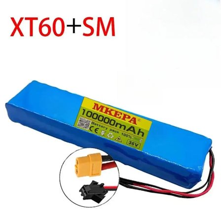 36V 100000mAh 36v sähköskootterin akku Litium-sähköskootterin 500W sähköskootterin akku 36v 10s2p akku