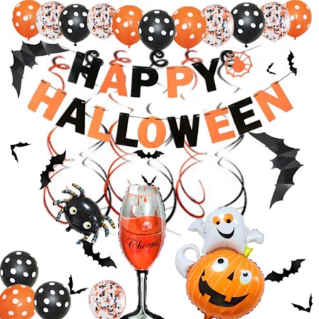 Spider pumpa spöke aluminium film ballong