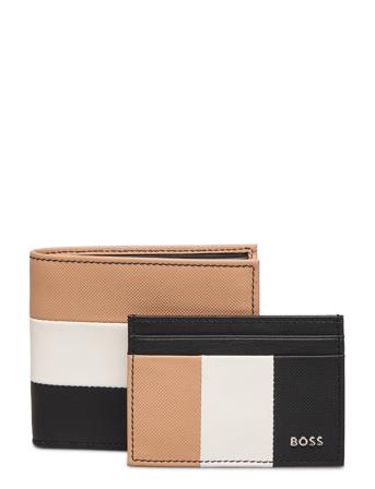 Gbbm_8Cc Card Stripe Accessories Wallets Cardholder Svart BOSS*Betinget Tilbud