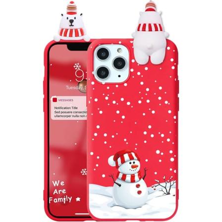 1PC Snøende juledeksel for Apple iPhone 14 Pro Max 6,7" Liqui"