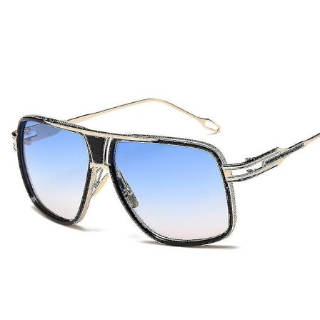 Metall Herre Store Ramme Solbriller Pilot Flue Briller Runde Solbriller