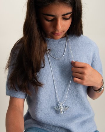 IOAKU INSECT MINI NECKLACE Couleur argent Bijoux Fille - Kids Brand Store