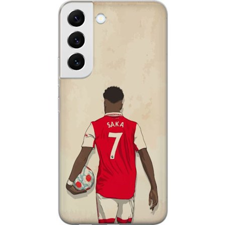 Yhteensopiva Puhelinkuori Samsung Galaxy S22 5G Saka Fotboll Arsenal FC Motiv Spelare Premier League
