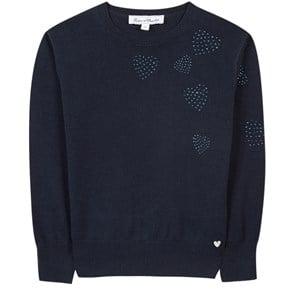 Tartine et Chocolat Sweater With Stud Details Navy 14 Years - Jumpers and knitwear - 14 years - Navy - Mädchen