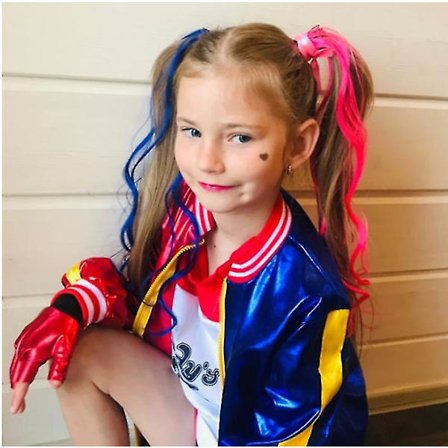 Harley Quinn Kids Cosplay Kostymer onsterjacka