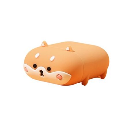 Silikonfodral Kompatibelt med Airpods 1/2 - Shiba Inu - gul vit