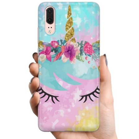 Kompatibelt Mobilskal till Huawei Huawei P20 Unicorn Enhörning