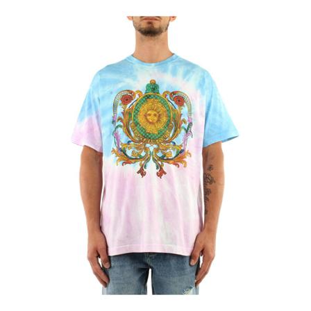 Versace Jeans Couture, T-Shirts Roze, Heren, Maat:XL