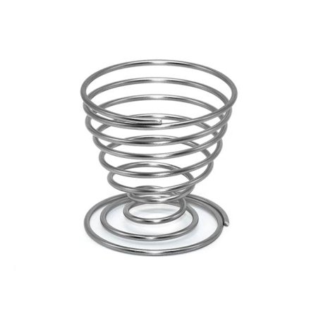 Rosegullfarget rustfritt stål rund eggfjærholder bærbar