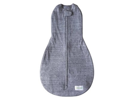 Woombie Babysvøp Grow With Me Økologisk, 0–18 mnd, grå, 1 stk.