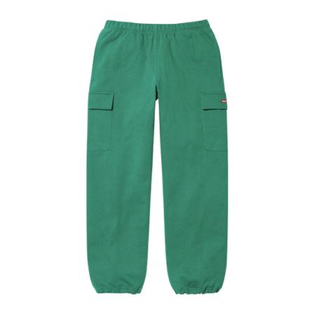 Supreme, Cropped Trousers Groen, Heren, Maat:S