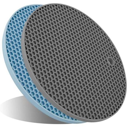 Tyk silikone Grydeholder Hot Dish Mat (7x7x0,3 tommer) SQBB