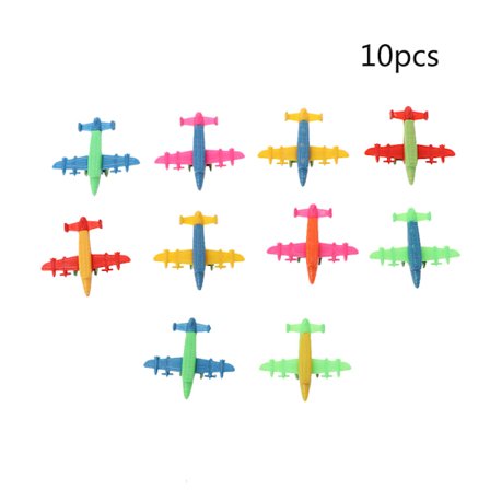 10 stk Mini Plastic Bomber Fly Jagerfly Model Legetøj Militære gaver Børn