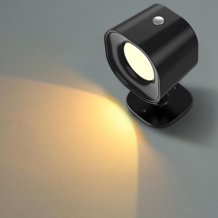 LED vegglampe med bevegelsessensor, trådløs LED-lampe fjernkontroll RGB varmt lys soverom_TF_TF