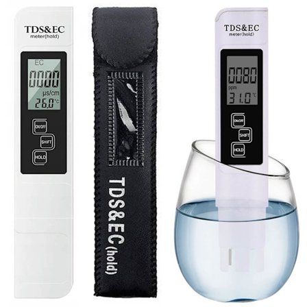 Digital Vand Tester - TDS, EC, Osmose, Temperatur og Vand Hårdhed Tester