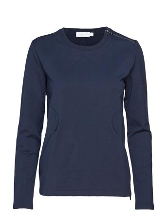 W Race Zip Crew Neck Blue Sail Racing