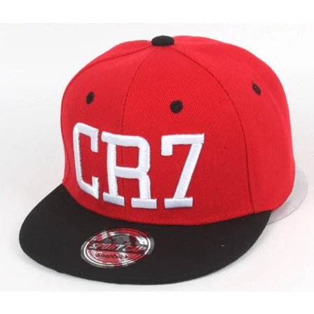 Børnefodboldstjerne Ronaldo CR7 Broderi Børne Kasket Hat Ben Drenge Piger Sport Snapback Hip-hop Kasketter Gorras Rød