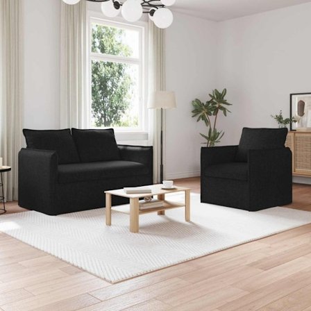 Soffa 2 pcs Svart