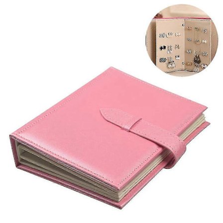 Örhängesorganisatör Bokdesign Örhängehållare Resa Gångjärnsförsedda Öronstift För Böcker, Rymmer 42 Par