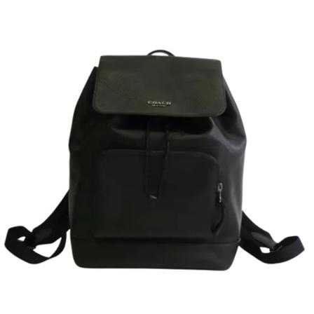 Coach Pre-owned, Pre-owned Leather backpacks Zwart, unisex, Maat:ONE Size