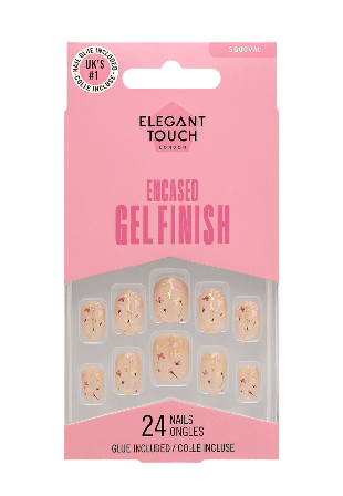 Elegant Touch Gel Finish Encased - Forever Flowers Lösnaglar & dekoration Unisex 25G