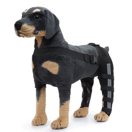 (Størrelse S)Dobbelt bagbensbeskytter hundeknæbøjle til Patella Luxa
