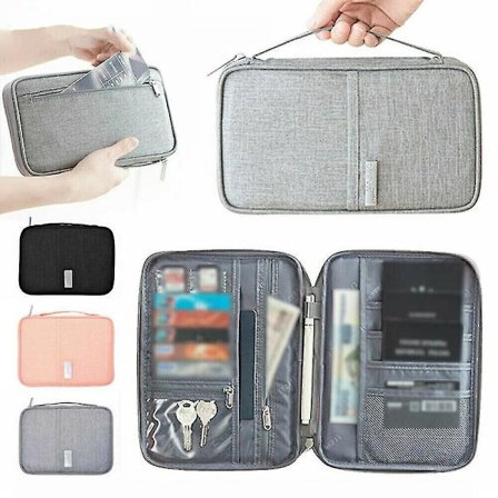 Family Travel Wallet Passport Storage Bag Holder Document Card Pouch Organiser Case