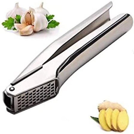 Hvidløgspresser, rustfrit stål hvidløgspresser, professionel hvidløgspresser med rengøringsbørste til kok, restaurant, køkkenudstyr, tilbehør til 
