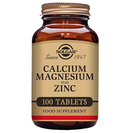 Solgar Calcium magnesium +Zink 100 tabl., Helse & Madvarer, Mineraler, Kalk