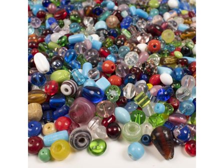 PLAYBOX Glaspärlsmix 1kg - Lyreco - Skola och förskola > Hobbymaterial > Pärlor