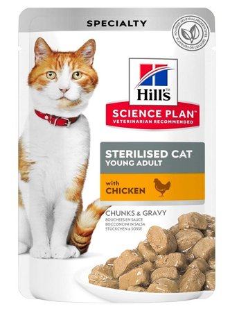 Hill's Science Plan Sterilised Cat Young E Adult Bocconcini Pollo