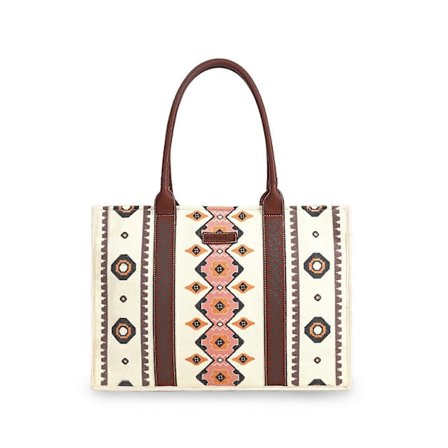 Wrangler Tote Bag Western Vesker for Kvinner Skulderveske Boho Aztec Håndvesker NY, 100% Ny