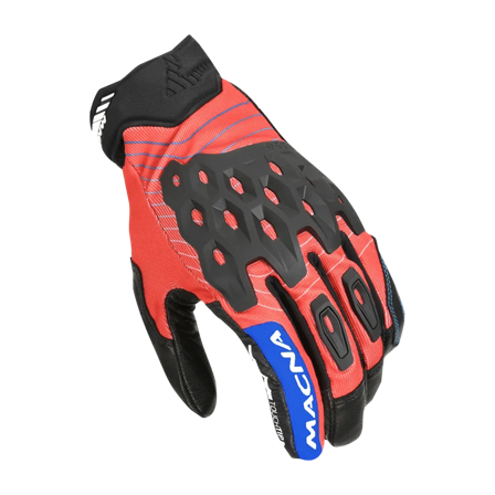 Motorradhandschuhe Macna Tanami Rot/Schwarz/Weiß S