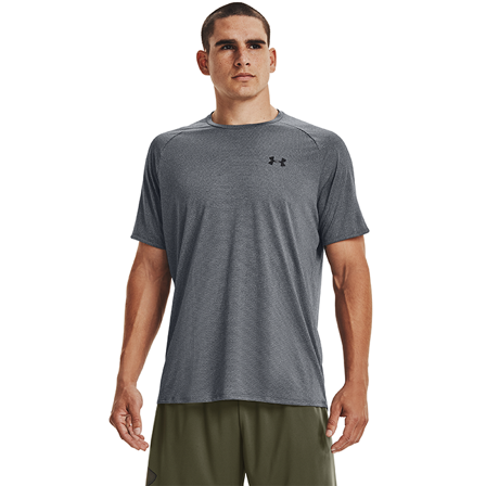 Under Armour UA Tech 2.0 SS Tee Novelty, Stealth Gray