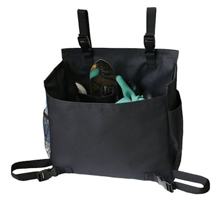 Utomhus handdriven trädgård gräsmatta gräsklippare tillbehör förvaringsväska tillbehörsväska (svart)