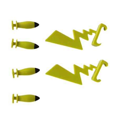 6st Hål Sko Dekoration Sko Berlocker Tillbehör Rolig Sko