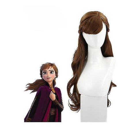 Barnens present cosplay Princess Anna peruk set