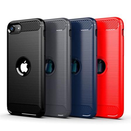 Stöttåligt Armor Carbon Tpu-skal Iphone Se (2020) - Fler Färger Svart