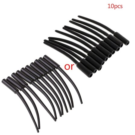 10 st Karpfiske Tub Gummi Tackle Sleeves 60mm/65mm Tillbehör Anti för Tan